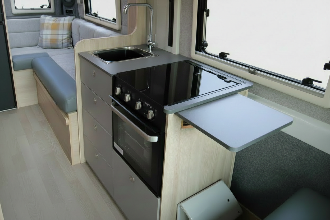 Inside the Solvik workshop — hand-joined oak interior